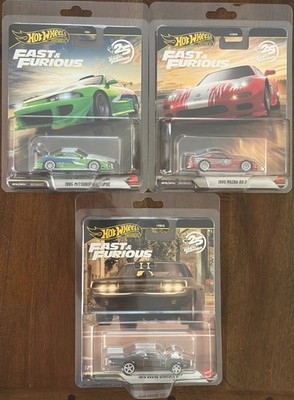 2026 Hot Wheels Fast and Furious ,Chase , Lot of 3 , Mitsubishi , Mazda , Dodge