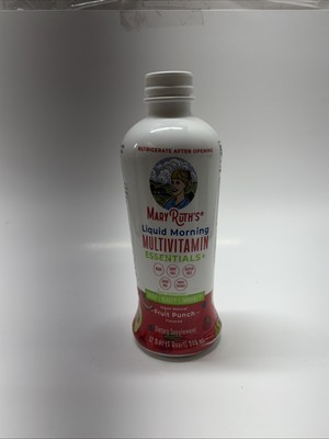 Mary Ruth's Liquid Morning multivitamin Fruit Punch 32floz (946ml)EXP 08/2025