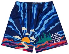 Eric Emanuel EE New York NYC Sunset Mesh Shorts Blue Size Medium New