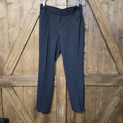 Rafaella Curvy Fit Women s Dress Pants Size 8 Dark Gray Stretch Work Slacks