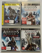 Assassin’s Creed x4 Games Sony PlayStation 3 PS3 With Manual Hits PAL Assassins