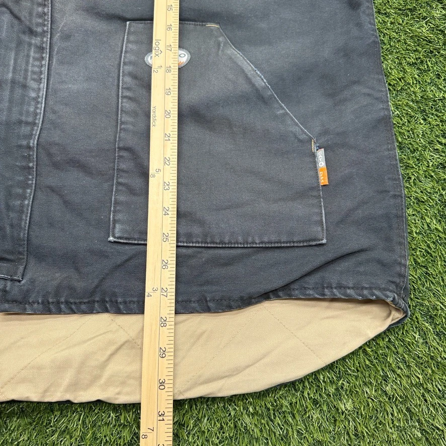 Chaleco de Lona Rasco FR Para Hombres XL Regular Negro Desteñido Resistente al Fuego Foto 3 de 4