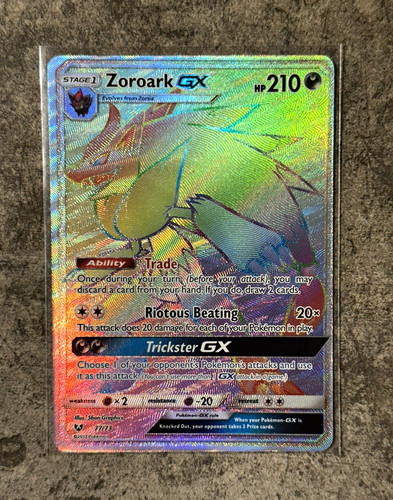 Pokemon Zoroark GX 77/73 Shining Legends Secret Rare Full Art Holo