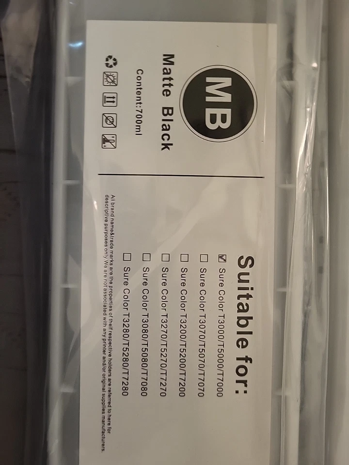 Pacote com 5 conjuntos T6941 para SURECOLOR T3000/T3200/T3270/T5000/T5070/T5270/T7000/T7070 - Imagem 3 de 4