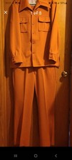 VTG 70s Munsingwear Grand Slam 44 lrg Peach 2 pc Leisure Suit Disco 36x31 Pant