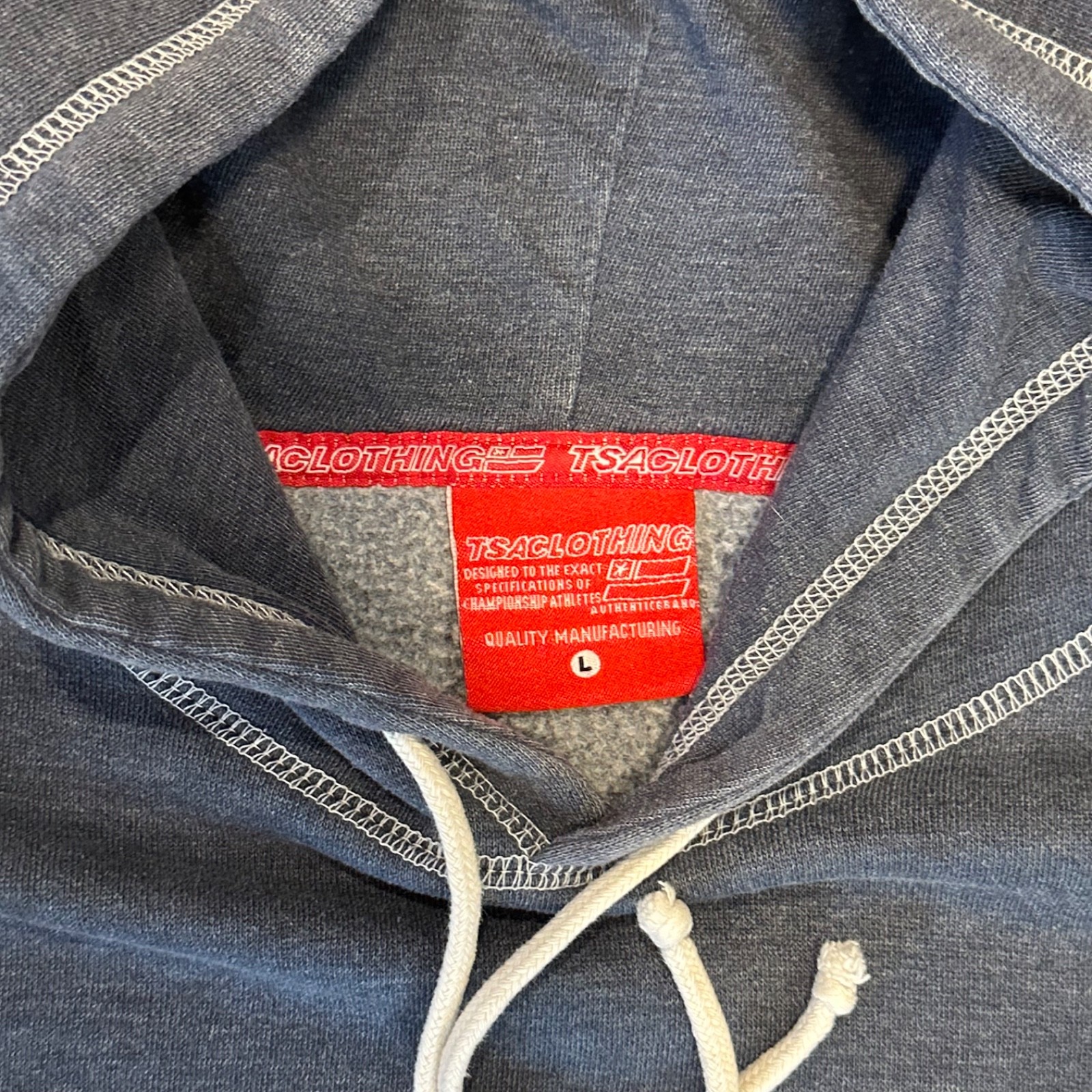 Vintage TSA Clothing Hoodie Size LG Es Tom Penny Muska Y2K 90's Thick Soft image 7
