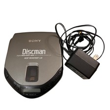 Sony D-171 Discman Car Portable CD Player With Power Adapter Works