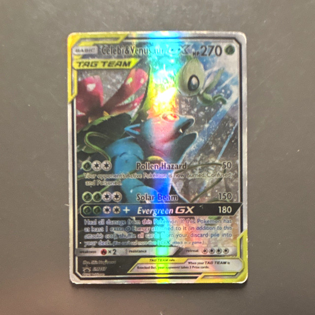 Pokemon TCG Celebi & Venusaur GX TAG TEAM Promo Holo SM167 SM EN HP270