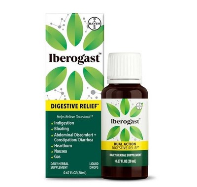 Iberogast Dual Action Digestive Relief Daily Herbal Supplement Supports Gut He