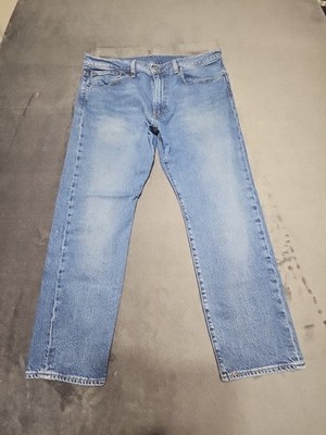 LEVI s 502 Big E Men s Jeans Tapered Leg Medium Wash Denim Size 36