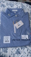 Scotty Cameron Golf Shirt Peter Millar Circle T Small Pina Skullada Blue