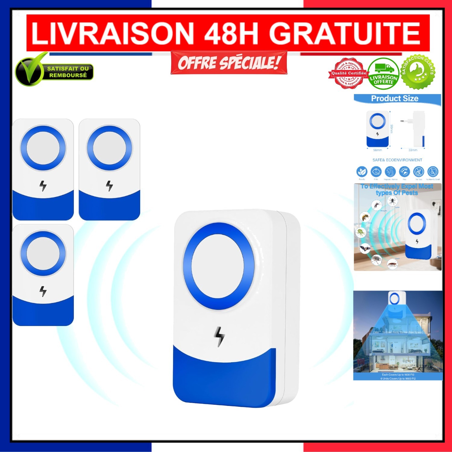 Répulsifs antiparasitaires avec technologie ultrasonique et sécurité écologique maison