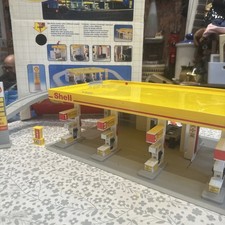SELTEN Dickie Spielzeug Shell Tankstelle Spielset Rampen Lichter & Sounds FUNKTIONIERT