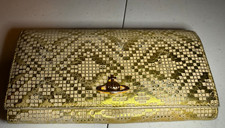 VIVIENNE WESTWOOD Womens Gold Wallet Billfold