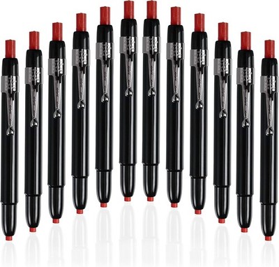 Listo 1620 - Box of 12 - RED COLOR - China Markers/Grease Pencils/China Marking