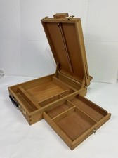 Wood Portable Art Easel  Storage Box For Drawing  Painting Supplies  Tools