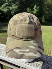 511 Tactical Hat Cap Strap Back Mens One Size Green Camo Patch Outdoor Casual