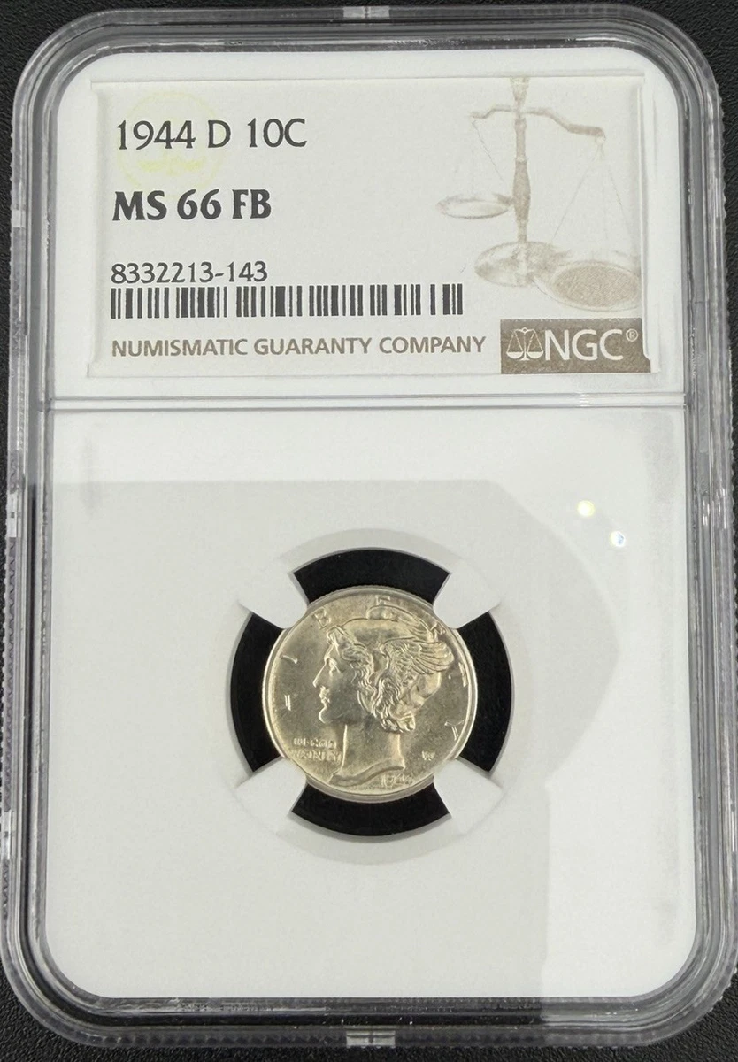 MS 66 Graded 1944 Year Mercury Dimes (1916-1945) for sale | eBay