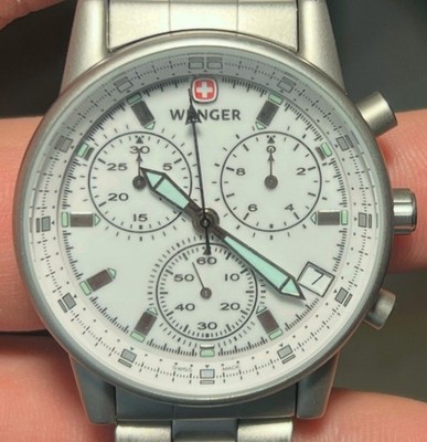 Wenger 70819 Chrono Men's Stainless Steel Sports Watch 200M Quartz