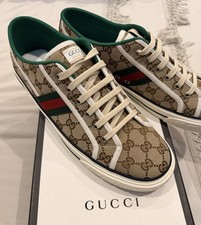 Gucci Tennis 1977 GG Canvas Sneakers UK12.5