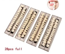 Dental Denture Resin False Teeth Upper Lower Temporary Crowns Replacement Kit