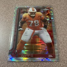 2025 Topps Chrome Tristan Wirfs #287 Pulsar Refractor Buccaneers