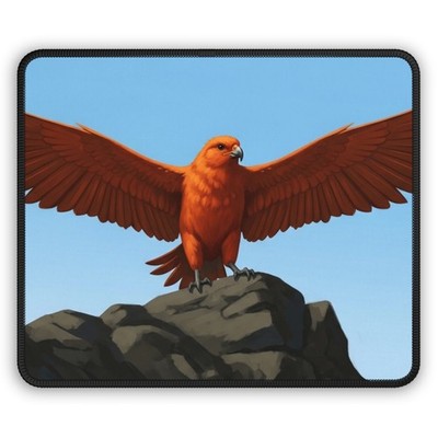 Orange Raptor Gaming Mouse Pad