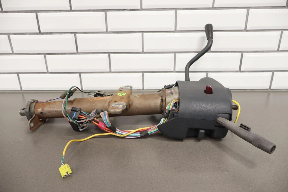 Columna de dirección inclinable con llave/interruptores 95-00 Chevy GMC Truck SUV GMT400 OBS Foto 2 de 4