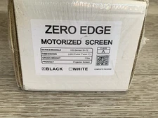 Zero Edge Motorized Projector Screen Class A HD-Series/ SI-72 - Black - New!!