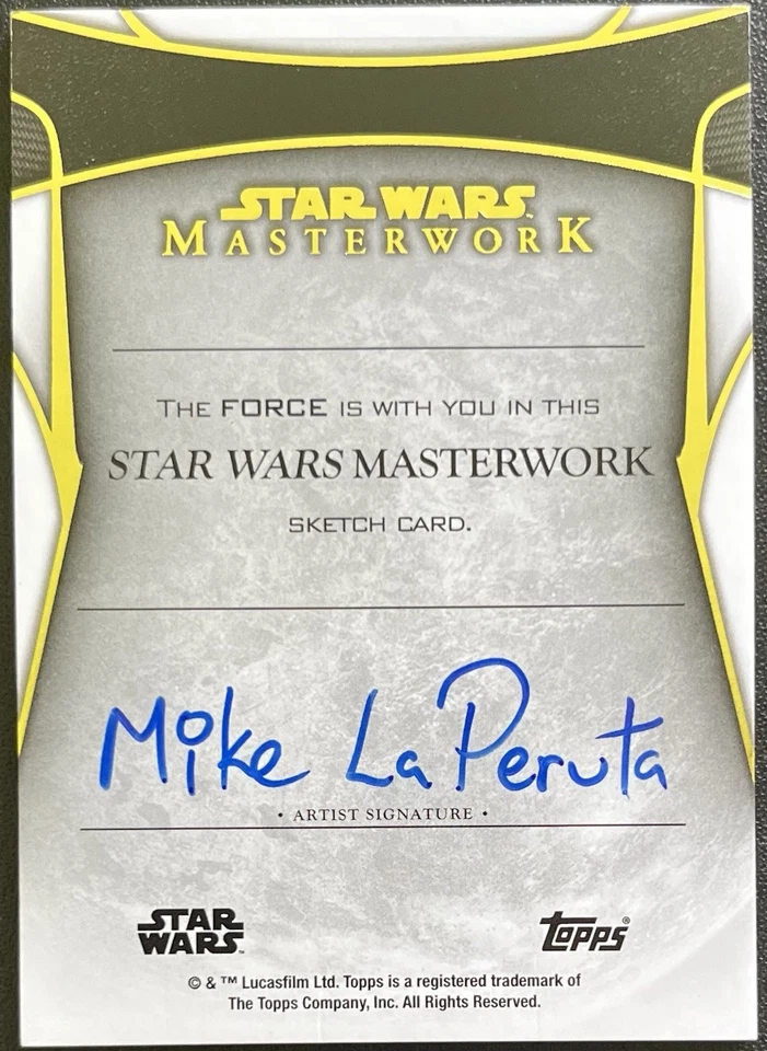2024 Topps Star Wars Masterwork REY Sketch By Mike La Peruta - Image 4 of 4
