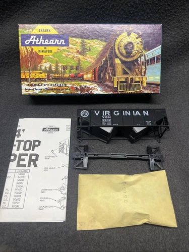 Athearn Ho Scale Virginia  34’ Rib Side Hopper Car Kit NOS 5446 # 9502