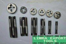 TAP DIE SET METRIC MM CARBON STEEL M3 M4 M5 M6 M8 M10 M12-6 SIZE TAPS AND DIES