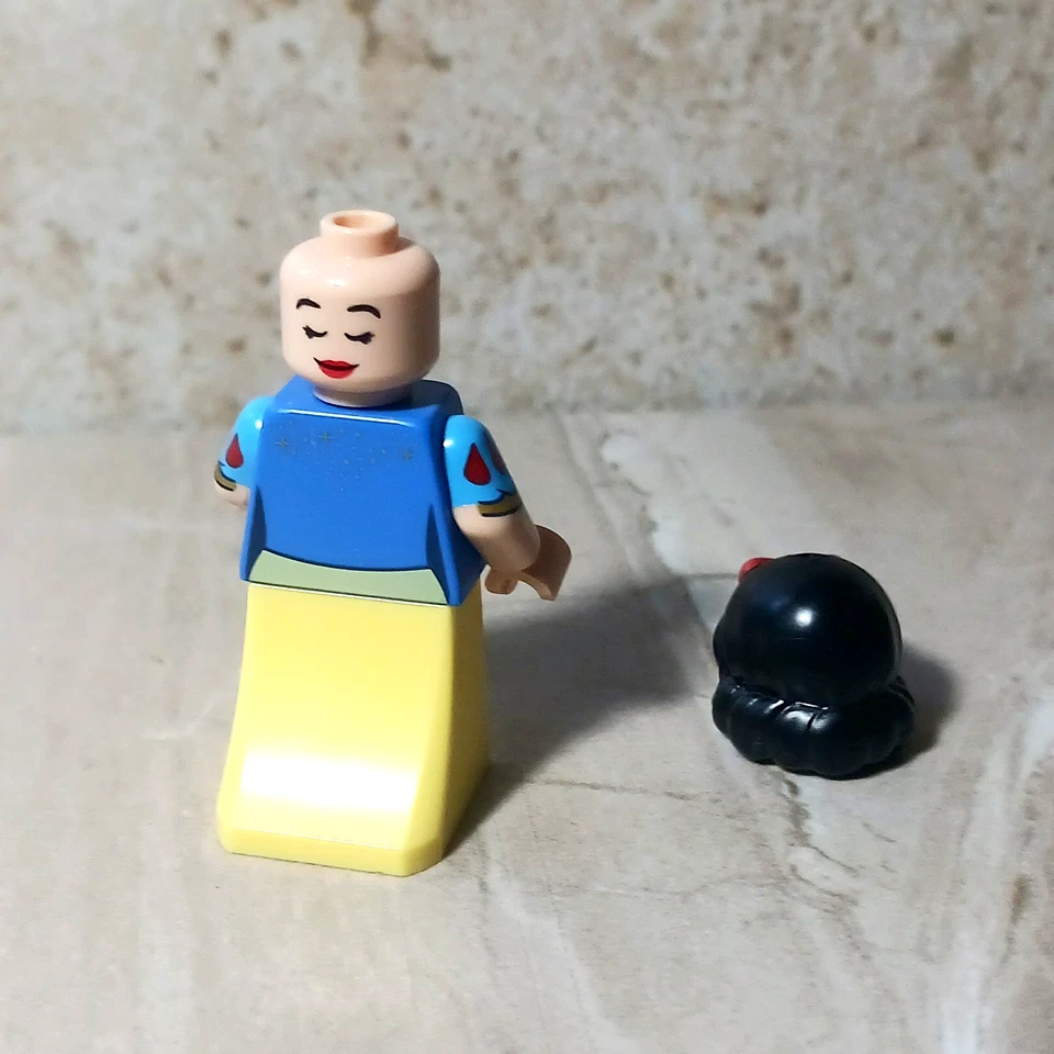 Новый LEGO принцесса Белоснежная минифигурка платье звезды золото красная помада Disney девочка - Изображение 3 из 3