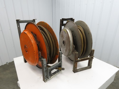 #ad Hannay Reels 818 25 26B TR Retractable Industrial Water Hose Reel 3 4quot; Lot Of 2 $404.92