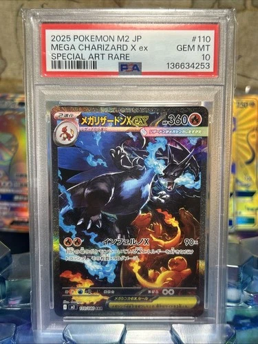 PSA 10 Mega Charizard X ex SAR 110/080 Inferno X M2 Pokemon Card Japanese 2025