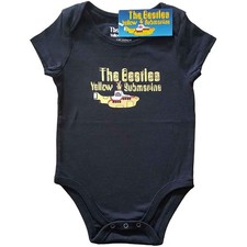 The Beatles Baby Grow Yellow Submarine Logo and Sub Official 0 to 24 Months X-Sm