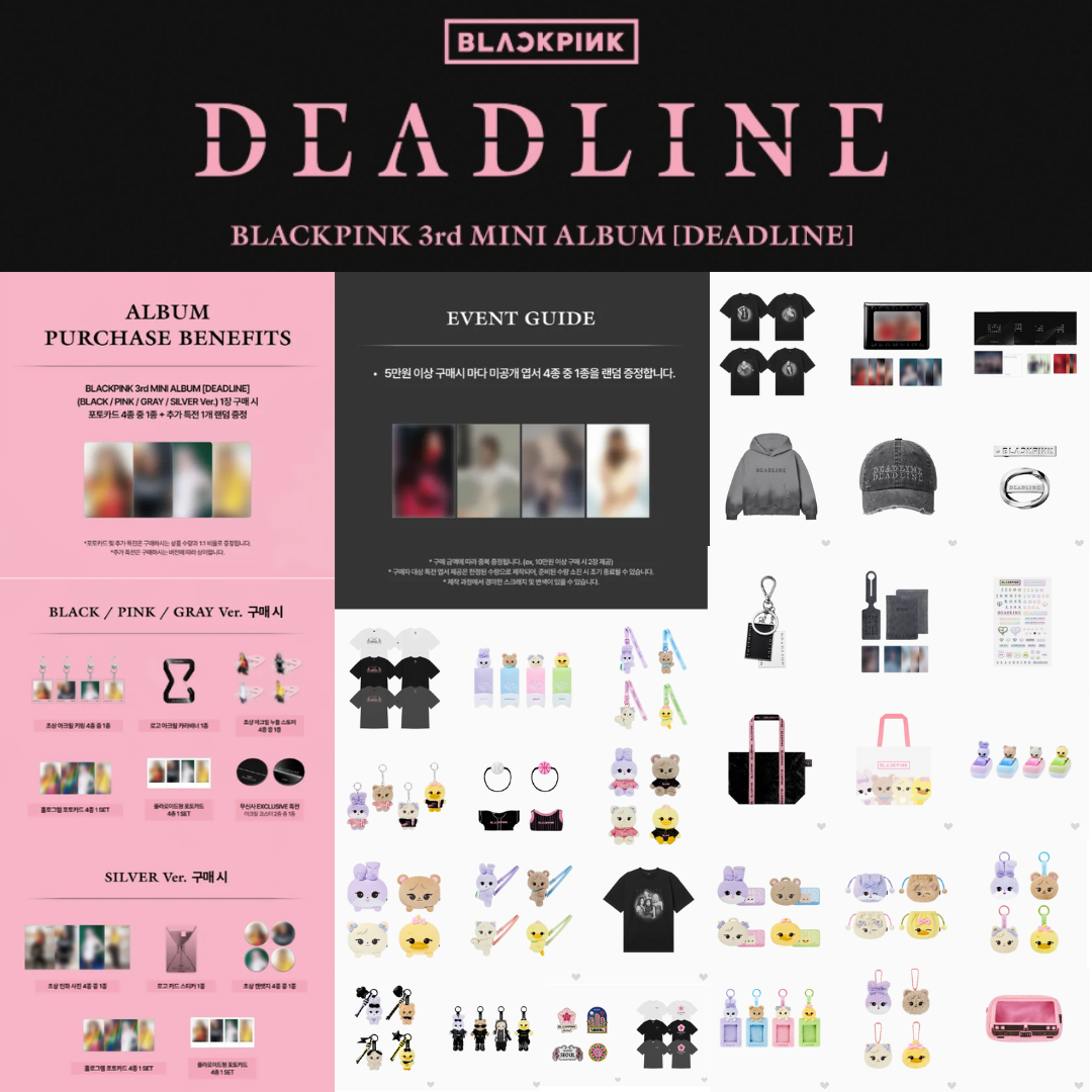 BLACKPINK DEADLINE 3RD MINI ALBUM MUSINSA EVENT PICK UP OFFICIAL