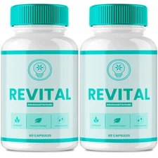 (2 Pack) Revital Capsules,  Advanced Formula for Overall Health & Wellness Pills