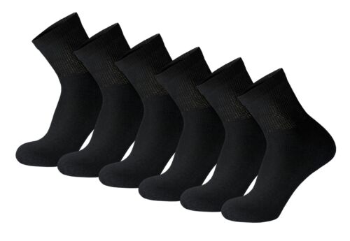 Mens Diabetic Neuropathy Quarter length Socks - Athletic Ankle Socks - Picture 2 of 28