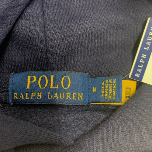 POLO RALPH LAUREN Triple Pony Pullover Hoodie Men's Size Medium Navy - Picture 4 of 6