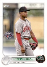 2022 Topps Pro Debut Eddys Leonard - Great Lakes Loons PD-95