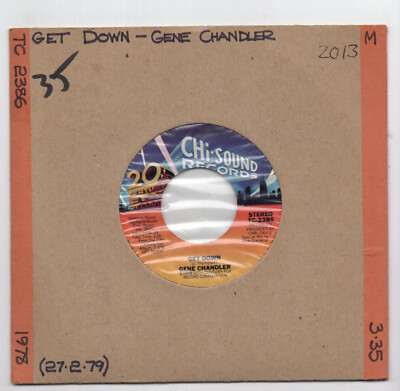(G80) Gene Chandler, Get Down - 1978 - 7'' vinyl
