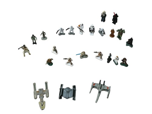 Star Wars Micro Machines Mixed Lot -25-Ships, Figures, AT-ST Imperial Scout Walk - Picture 2 of 15