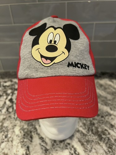 Mickey Mouse Red Gray Hat Baseball Cap 
