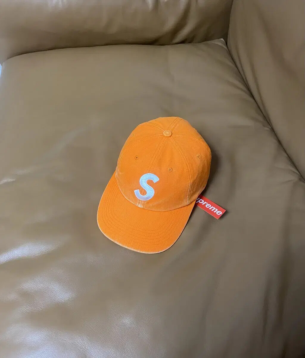 Supreme Supreme Pigment Orange S Logo 6 Panel Ball Cap Hat | eBay