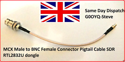 Cavo Treccia Connettore MCX Maschio A BNC Femmina RG316 6" Per - Foto 7