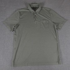 Travis Mathew Polo Shirt Mens Large Sage Green Pocket Golf Casual Preppy