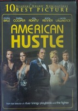 American Hustle DVD (2013) USED Very Good Condition Christian Bale Amy Adams