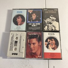 Elvis 6 Cassette Lot Bundle : On Stage 1970, A Legendary Performer 1 2  More