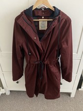 Womens Seasalt Coat, Polperro 3, Top Conditon, Burgundy, Uk 10